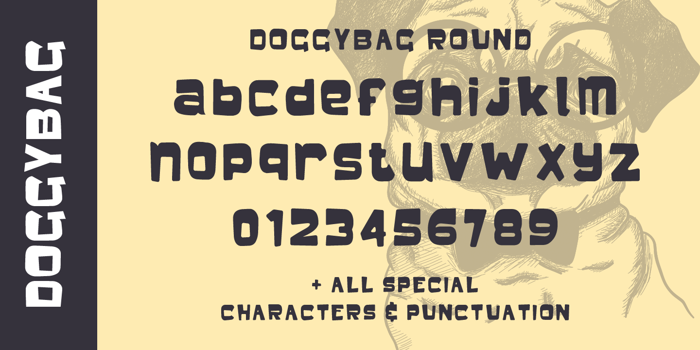 Пример шрифта Doggybag Round